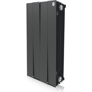 Радиатор отопления ROYAL Thermo биметаллический Piano Forte 500/Noir Sable/4 секций
