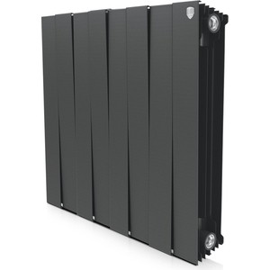 Радиатор отопления ROYAL Thermo биметаллический Piano Forte 500/Noir Sable/8 секций
