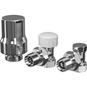 Набор ROYAL Thermo термостатический прямой DE LUXE (хром) 1/2" (RTE 50017)