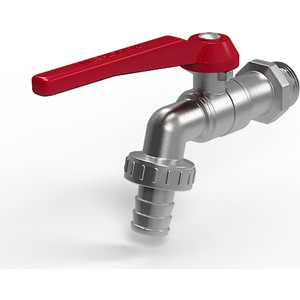 Кран ROYAL Thermo шаровый Optimal сливной с латунным штуцером 1/2" (RTO 07040)