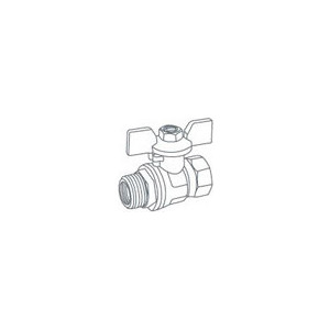 Кран ROYAL Thermo шаровый Tefline 3/4" (RTE06011)