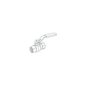 Кран ROYAL Thermo шаровый Gas латунный для газа резьбы гайка - гайка ручка рычаг 3/4 (RTE03002)