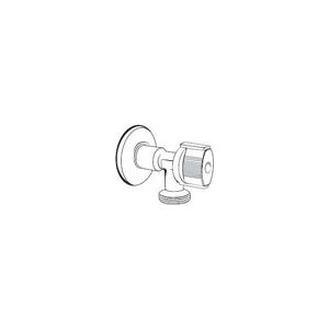 Кран ROYAL Thermo шаровый угловой для подключения с/т приборов 1/2"х1/2" (RTE05021)