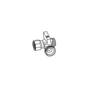 Кран ROYAL Thermo для стиральной машины 1/2"x3/4"х1/2" (RTE05023)