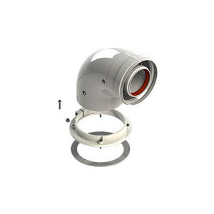 Колено ROYAL Thermo подключения 90 град d60/100L (El Bs F NF U) (RTF13003)