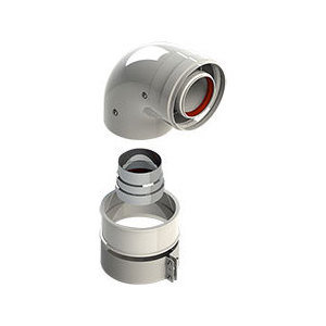 Колено ROYAL Thermo подключения 90 град d60/100L (Br Bx Main 5 Eco Compact D-D MS D-D MSL) (RTF13004)