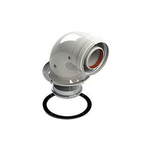 Колено ROYAL Thermo подключения 90 град d60/100L (N) (RTF13011)