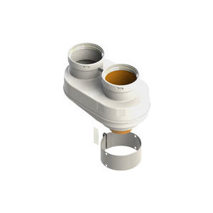 Адаптер ROYAL Thermo разделительный моноблочный d80 (V) (АБС-Пластик) (RTF04006)