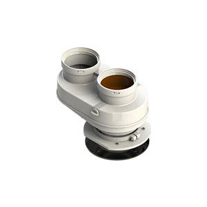 Адаптер ROYAL Thermo разделительный моноблочный d80 (Pr) (АБС-Пластик) (RTF04011)