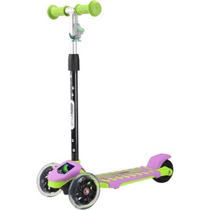 Складной трехколесный самокат Small Rider Cosmic Zoo Galaxy Космический Зоопарк Цвет зелено фиолетовый (артикул 377529 код 377535)