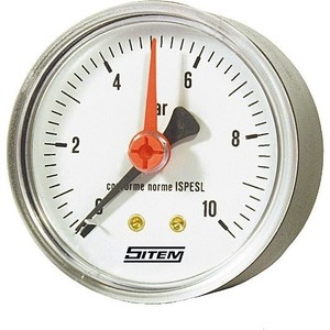 Манометр Sitem 050. 0..10 бар G-1/4 торцевой