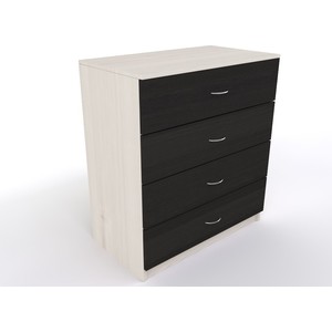 Комод WOODCRAFT Монте Вариант4 дуб молочный+венге тёмный