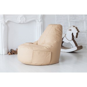 Кресло-мешок Bean-bag Comfort creme экокожа
