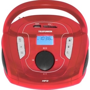 цена Магнитола TELEFUNKEN TF-SRP3471B red