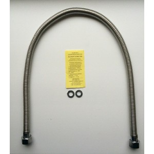 Подводка Турбо-Тех д/газа сильфонная 3/4" 150см гайка-гайка