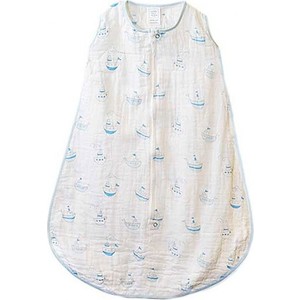 Спальный мешок SwaddleDesigns Muslin zzZipMe Sack - 6-12M Blue Little Ships (SDM-401PB-M)