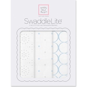 Набор пеленок SwaddleDesigns SwaddleLite Sparklers Blue (SD-443B)