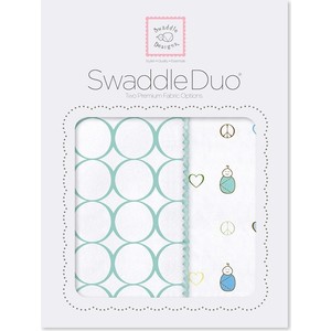 Набор пеленок SwaddleDesigns Swaddle Duo SC Peace/LV/SW (SD-187SC)