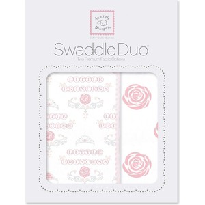 Набор пеленок SwaddleDesigns Swaddle Duo Rose Royal (SD-491P)
