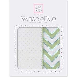 Набор пеленок SwaddleDesigns Swaddle Duo KW Classic Chevron (SD-484KW)