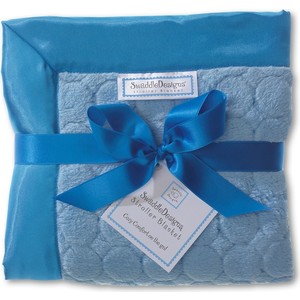 Детский плед SwaddleDesigns Stroller Blanket BluePuffCircles(SD-168B)
