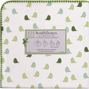 Фланелевая пеленка SwaddleDesigns для новорожденного PG Lt. Chickies (SD-404PG)