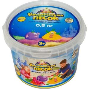 Кинетический песок Космический Желтый 0,5 кг (Т57728)
