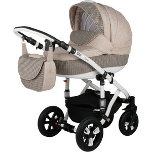 Коляска 2 в 1 BEBE-MOBILE Toscana Рогожка - Бежевый (KBMT-0215648K)