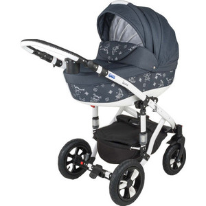 Коляска BEBE-MOBILE Toscana Темно-Синий в Принт - Темно-Синий (KBMT-0215569G)