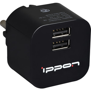 Ippon TC323B 2xUSB 3,4A черный