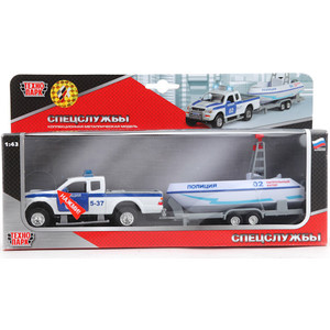 Игровой набор Технопарк Полиция и лодка (SL767WB-SB-P)