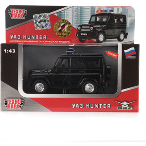 Машинка Технопарк УАЗ Hunter служебный с сиреной и мигалками (31514-6)