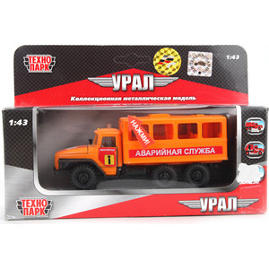 Машинка Технопарк УРАЛ аварийная служба (CT-1054-CAB-L(WB))
