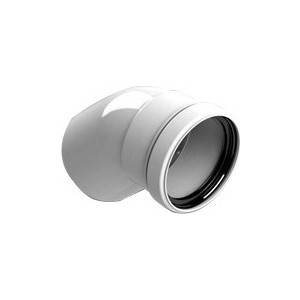 Угол STOUT для конденсационных котлов 45 градусов диаметр 80 м/п PP-FE (SCA-8080-000045)