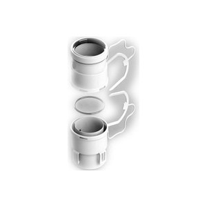 Комплект STOUT для конденсационных котлов адаптеров для гибкой трубы диаметр 80 (SCA-8080-220080)