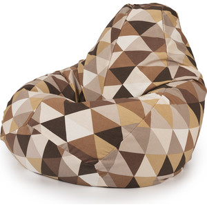 Кресло-мешок Magic-puff Diamonds Brown L