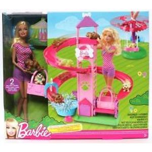 Кукла Mattel Barbie прогулка в парке с питомцами (Y1172)