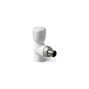 Кран Pro Aqua PP-R W шаровый д/радиатора угловой 25х3/4 дюйма