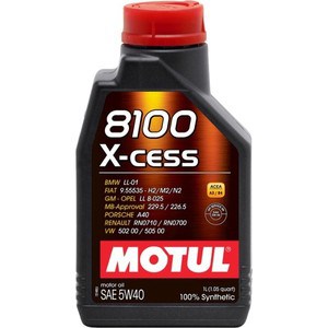 все цены на Моторное масло MOTUL 8100 X-cess 5w-40 1 л онлайн