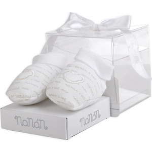 Носки детские NaNan с мишкой белые (CONTS01B)
