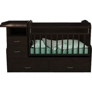 Кроватка трансформер Valle Allegra Comfort венге (VA7719)