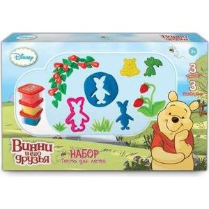 Набор теста для лепки 1Toy Disney Winnie the Pooh 3 формочки Т57456