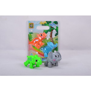 Игровой набор 1Toy слон и носорог, динозавр Т57439