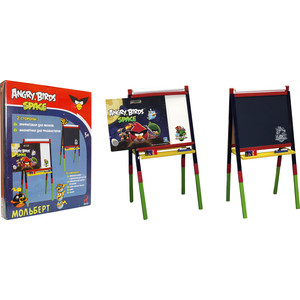 Мольберт двусторонний 1Toy Angry birds Space Т56638