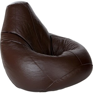 Кресло-мешок Груша POOFF искусственная кожа - коричневый