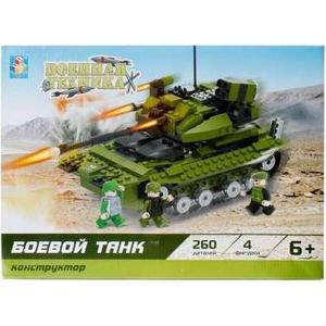 Конструктор 1Toy военная техника боевой танк 260дет Т57023