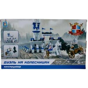 Конструктор 1Toy рыцари дуэль на колесницах 424дет Т57033