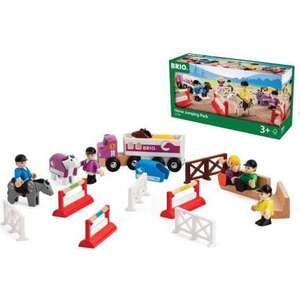 Brio игровой набор "Ипподром",3 лошадки,5 фигигурок,машина,барьеры (33796)