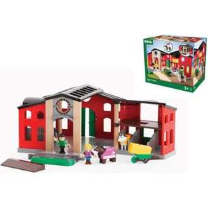 Brio игровой набор с конюшней,2 лошадки,2 фигурки (33791)
