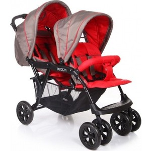 Коляска для двойни Baby Care Tandem красная (BC002)